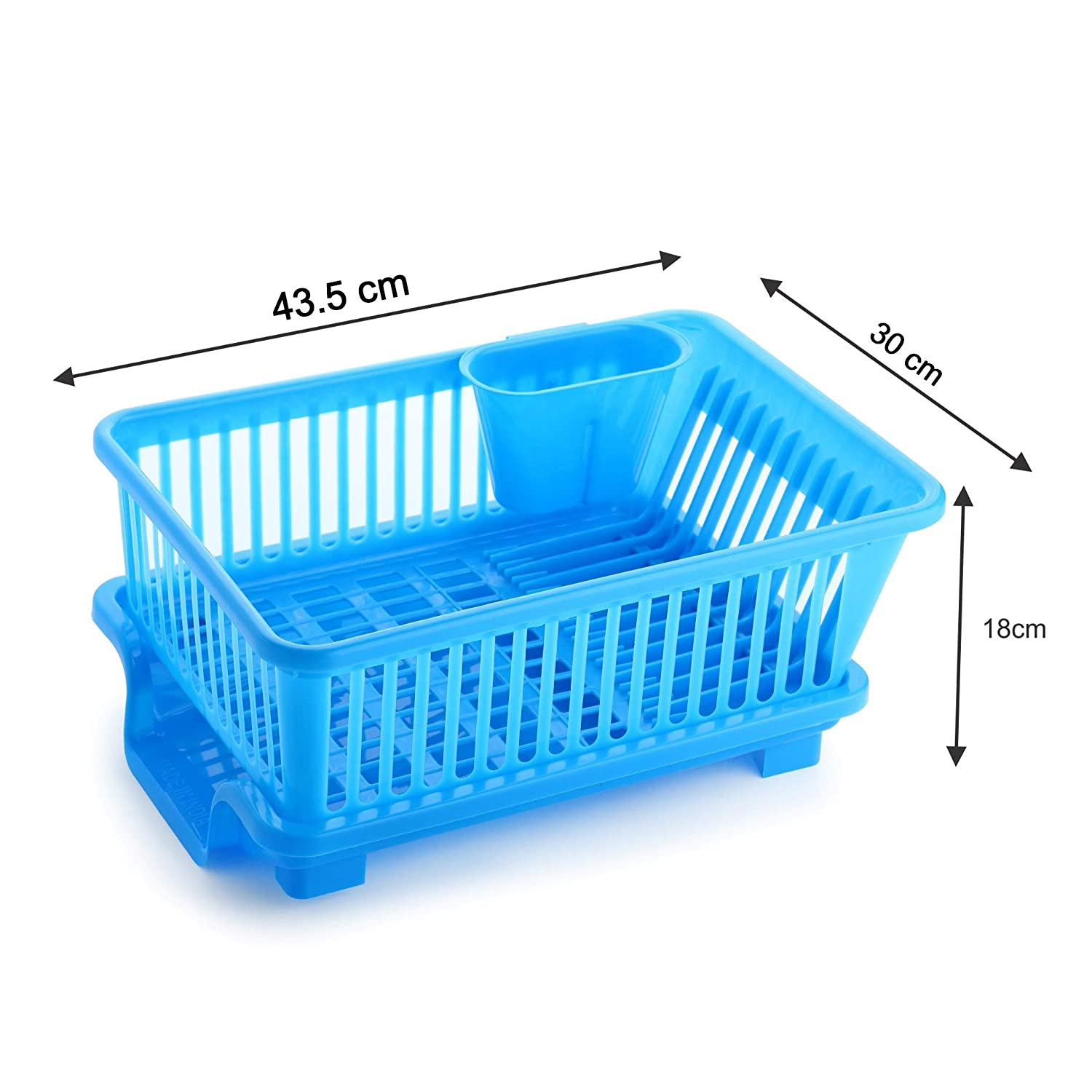 8132 Ganesh 3 in 1 Large Plastic Kitchen Sink Dish Rack Drainer Drying Rack Washing Basket with Tray for Kitchen, Dish Rack Organizers, Utensils Tools Cutlery DeoDap 8132 Ganesh 3 in 1 Large Plastic Kitchen Sink Dish Rack Drainer Drying Rack Washing Basket with Tray for Kitchen, Dish Rack Organizers, Utensils Tools Cutlery DeoDap